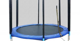 trampoline avec filet de protection pour petits enfants